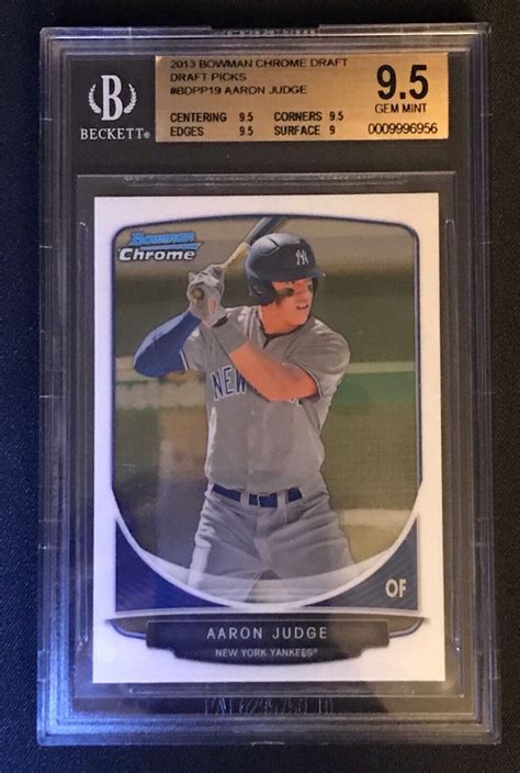 Bowman Chrome Draft Picks Prospects Aaron Judge Bdpp Gem Mint