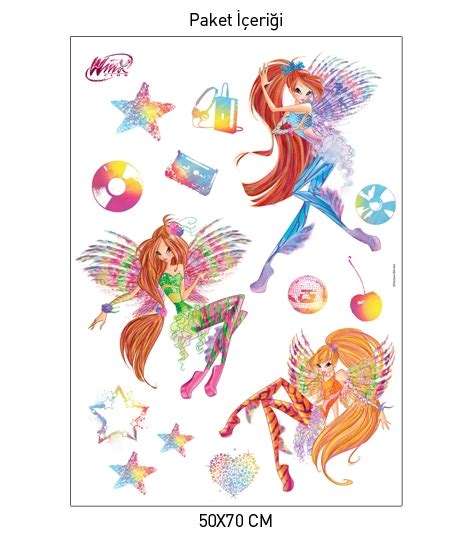 Nuevas Pegatinas De Pared Winx Club Bloomix Sirenix School Y Trendy