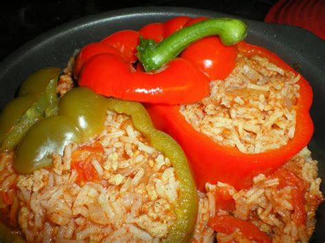 Yemista Greek Stuffed Peppers Recipe