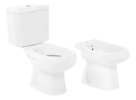 Combo Roca Monaco Inodoro Largo Deposito Apoyo Dual Bidet Mercadolibre