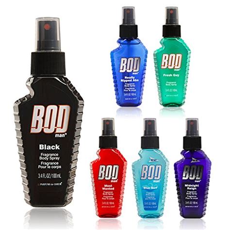 Bod Man Fragrance Body Spray Set 6 Piece Collection