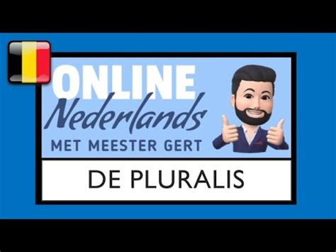 De Pluralis Het Meervoud NT2 Leer Nederlandse Grammatica Niveau 1 1