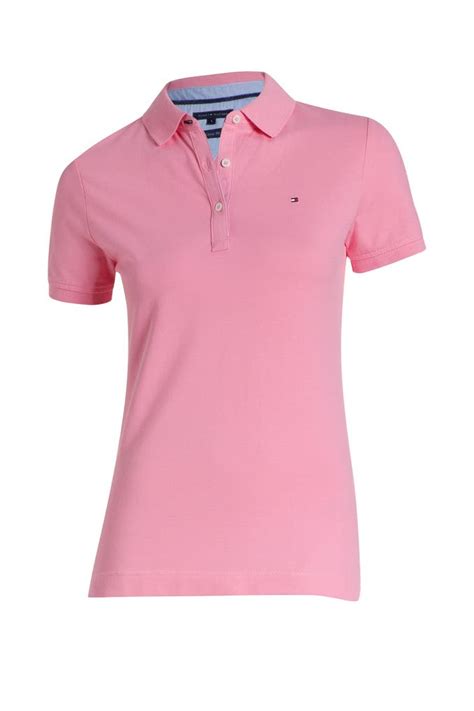 Rosafarbenes Polo Shirt Tommy Hilfiger Günstig Online Kaufen