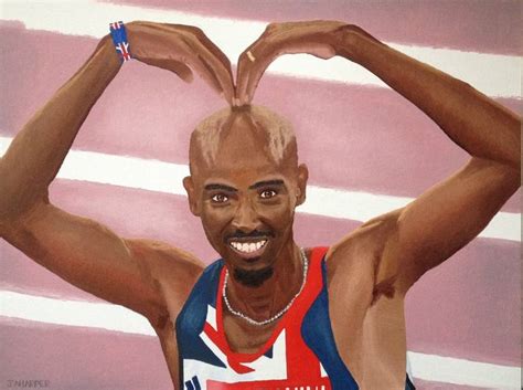 Mo Farah Painting By Jill Ann Harper Saatchi Art