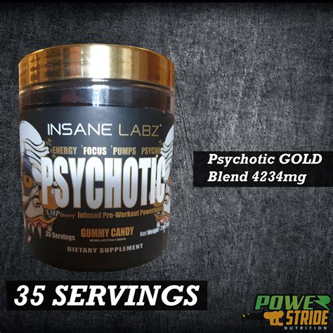 Insane Labz Psychotic Gold 35 Servings Multiple Flavours Lazada Ph