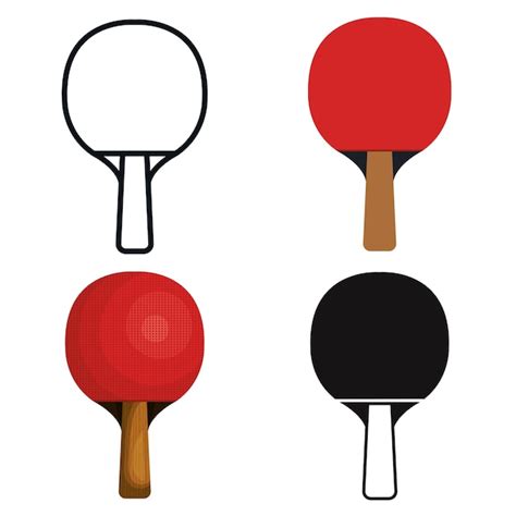 Premium Vector Ping Pong Equipment Sport Vector Illustration Design