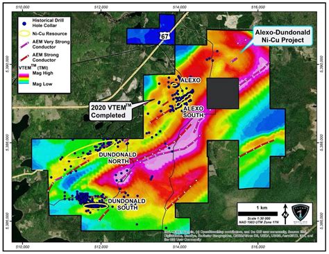 Class 1 Nickels Vtem™ Airborne Geophysical Survey Over The Alexo