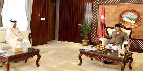 Al Muraikhi Pays Courtesy Call On PM Dahal HimalPress English