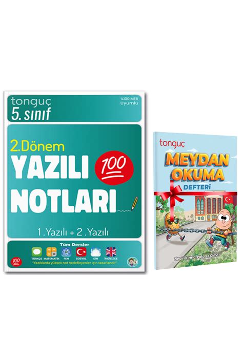 Tonguç Yayınları 5 Sınıf Yazılı Notları 2 Dönem 1 ve 2 Yazılı Ve