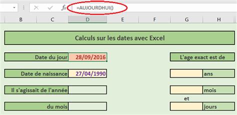 D Couvrir Imagen Formule Date Excel Fr Thptnganamst Edu Vn