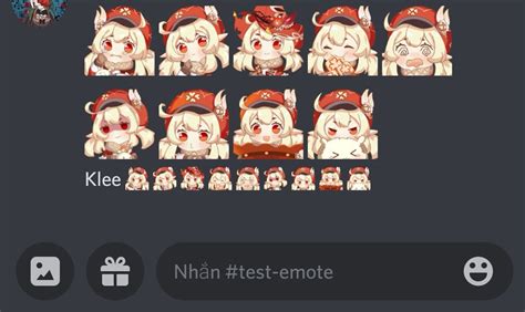 Klee Emote Genshin Impact Pack 2 Twitch Emote Discord Etsy