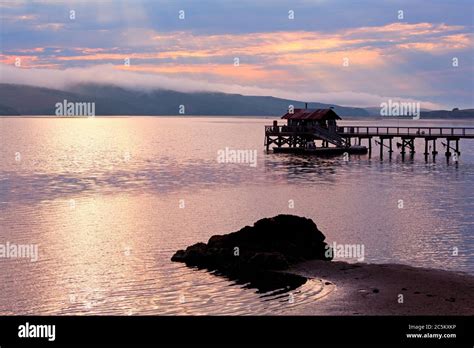 Nicks Cove Pier In Tomales Baycaliforniausa Stock Photo Alamy