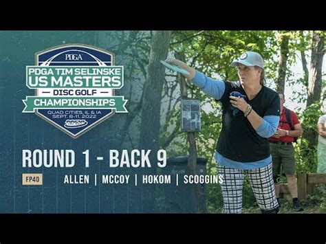 2022 PDGA Tim Selinske U S Masters FP40 R1B9 Allen McCoy Hokom