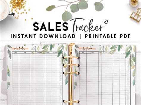 FREE Sales Tracker Template PDF - World of Printables