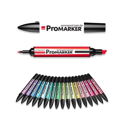 Letraset® Promarker Permanent Twin Tip Marker Alcohol Based