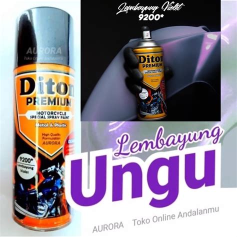 Jual Pilok Pilox Diton Premium Lembayung Violet Cat Ungu Putih