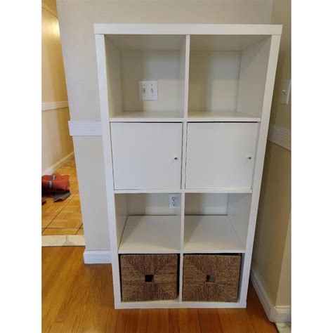 Ikea Kallax Shelf Unit w/ Doors - AptDeco