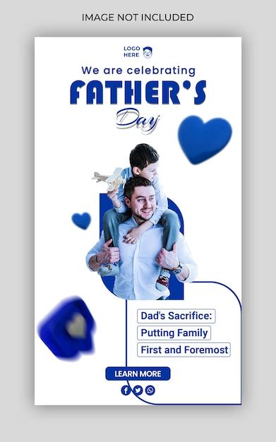 Premium PSD World Father Day Web Banner Or Social Media Template