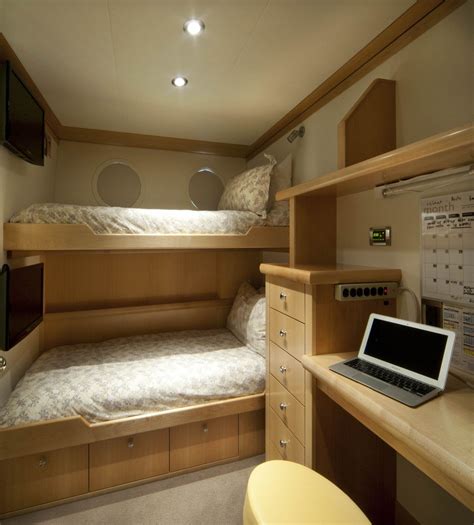 Westport Yachts Crew Quarters Custom Mattress Luxury Yacht Interior