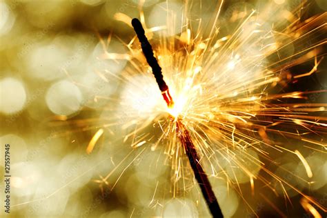 sparkler on bokeh background Stock Photo | Adobe Stock