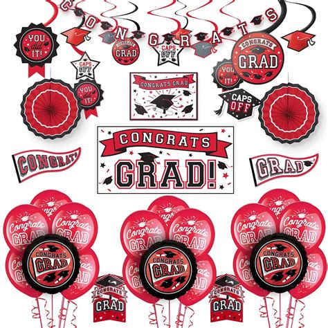 Partycity 2024 Congrats Grad Deluxe Graduation Decorating Kit