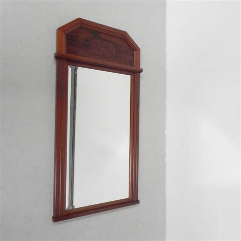 Art Deco mirror in mahogany frame | #247835