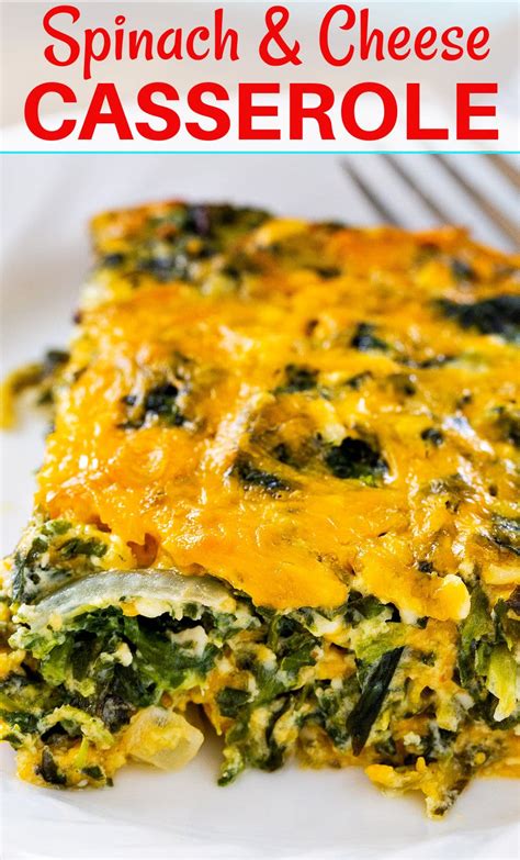 Spinach and Cheese Casserole - Spicy Southern Kitchen