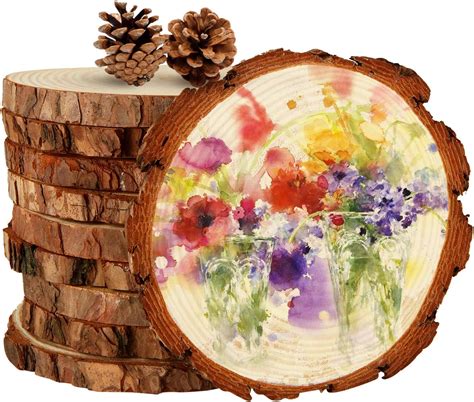 Amazon Akolafe Pack Natural Wood Slices For Centerpieces