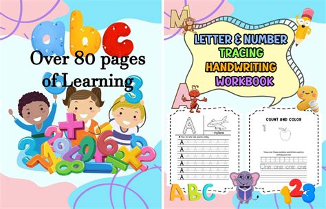 Kids Learning Worksheets, Kids Workbook for Ages 3-5, Preschool ...