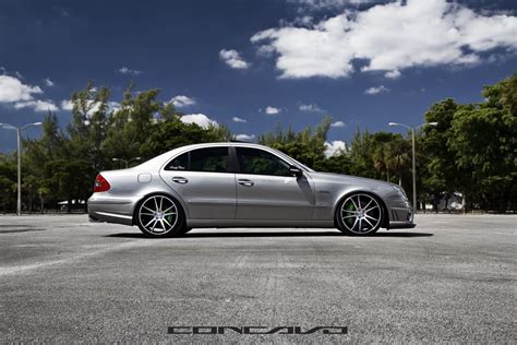 Mercedes Benz E 500 On CW S5 Matte Black Machined Face 10416674436 O