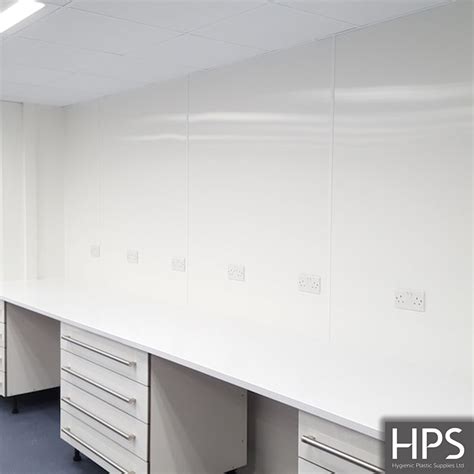 White Satin PVC 2400 X 1000 X 1mm Wall Cladding Sheet Hygienic