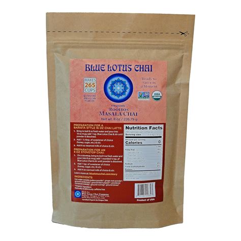 Amazon Blue Lotus Chai Rooibos Masala Chai Makes 265 Cups