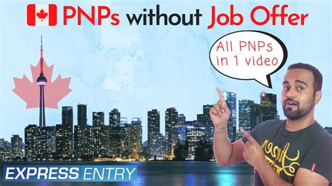 All Canada Pnps Without Any Job Offer Express Entry Youtube