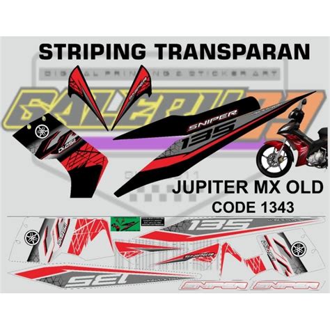 Jual Striping Transparan Jupiter Mx Old Shopee Indonesia