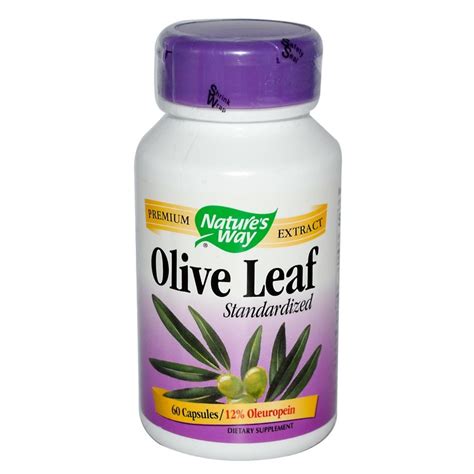 Nature S Way Premium Extract Olive Leaf 250 Mg 60 Vegan Capsules