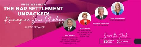 Webinar Navigating The NAR Settlement 2024