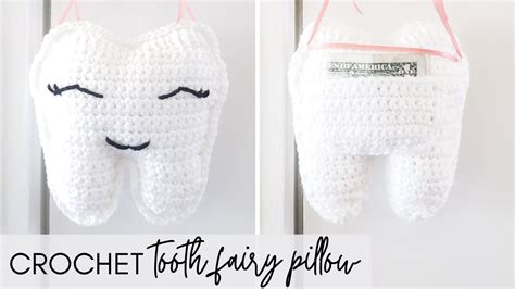 Tooth Fairy Pillow Crochet Tutorial Tooth Crochet Pattern Youtube