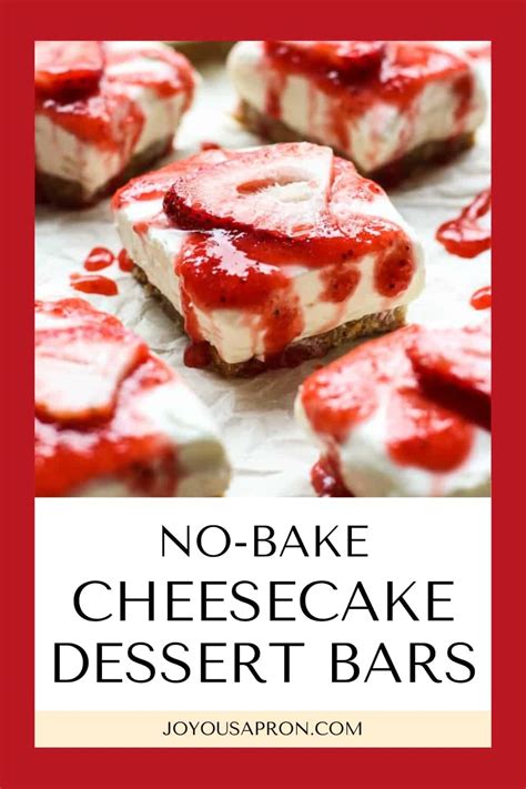 No Bake Cheesecake Bites Joyous Apron