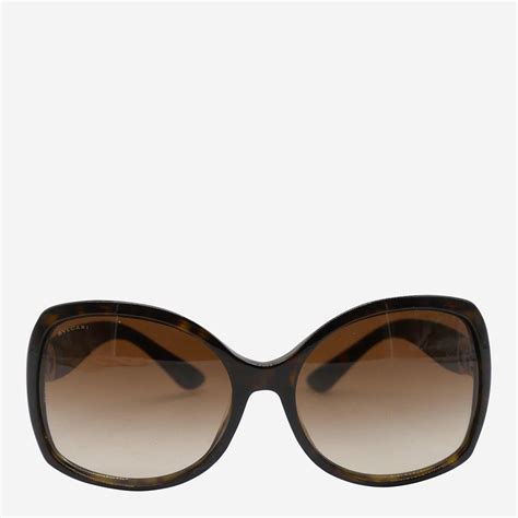 Bvlgari Brown Tortoise Shell Oversized Sunglasses Brandalley