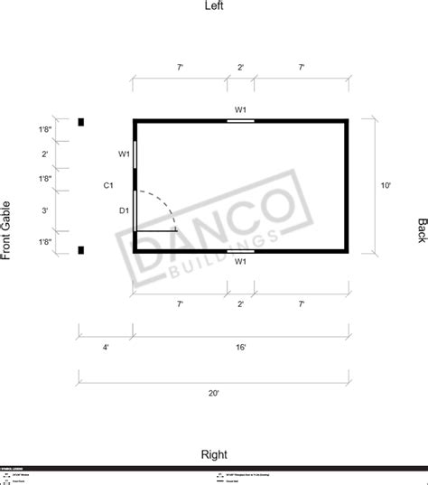 Cabin 10x20/240735 - DANCO Buildings