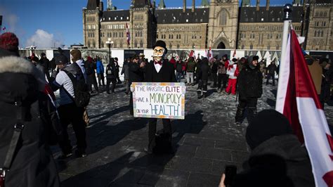 COVID in Canada: Thousands head to Ottawa to protest restrictions : NPR