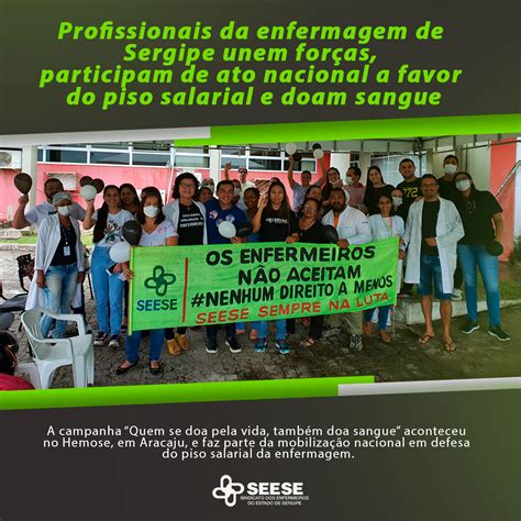 Profissionais da enfermagem de Sergipe unem forças participam da