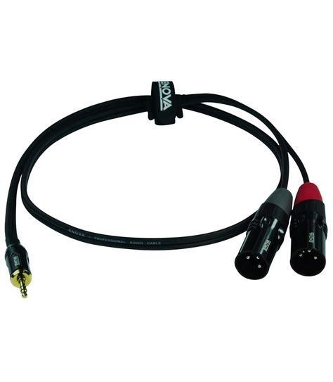 Buy Ec A3 Psmxlm 1 Enova 1 Meter Jack 3 5mm 3 Pole Xlr Male 3 Pole Adapter Cable Black And Red