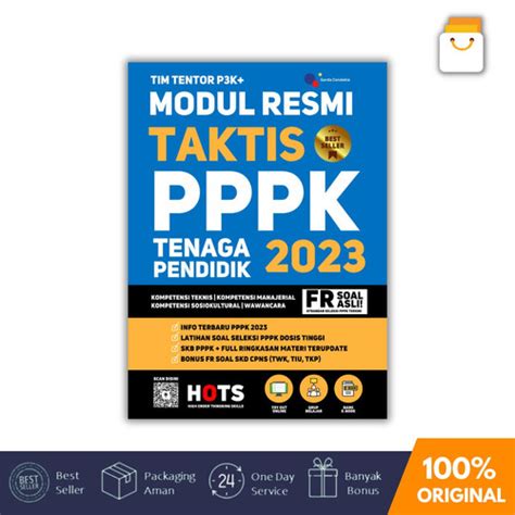 Jual Buku Modul Resmi Taktis PPPK Tenaga Pendidik 2023 Kab Sleman