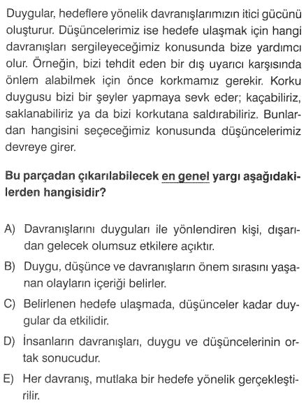 Paragrafta Ana Düşünce Test 28 Cevaplı Online Testler