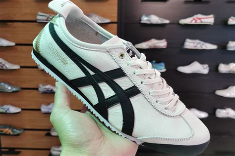 White Black Gold Onitsuka Tiger Mexico 66 Shoes Mens And Womens