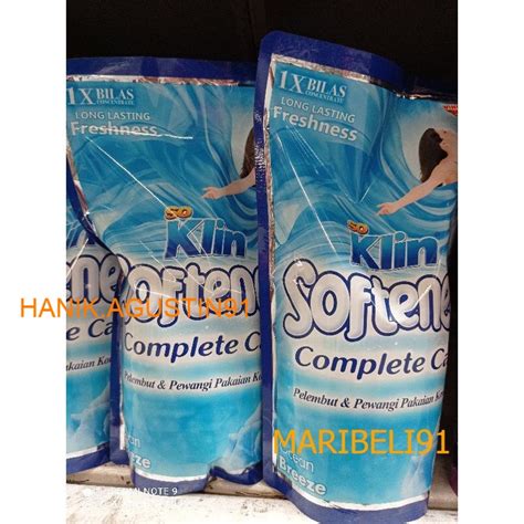 Jual So Klin Softener Sekali Bilas Biru Pouch Ml Maribeli Shopee