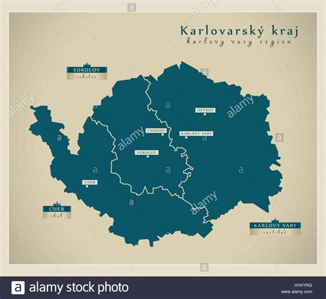 Map Of Karlovarsky Hi Res Stock Photography And Images Alamy