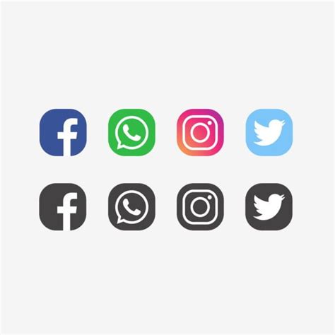 Archivo De Vector De Colección De Logotipo De Redes Sociales Descarga