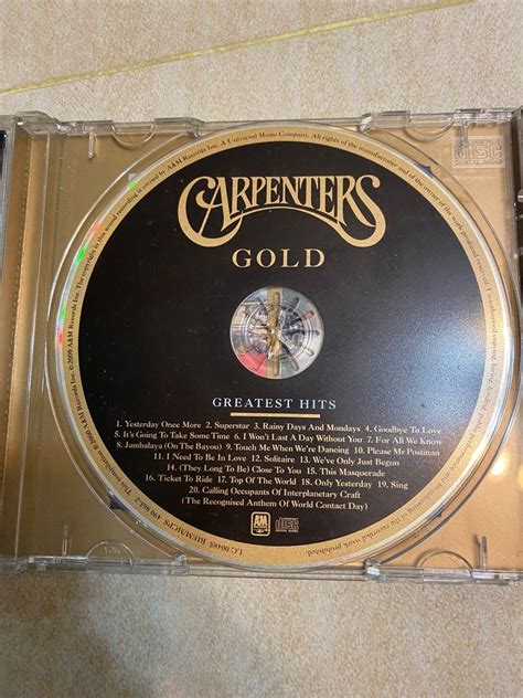 Carpenters Gold Greatest Hits Cd Cd Dvd